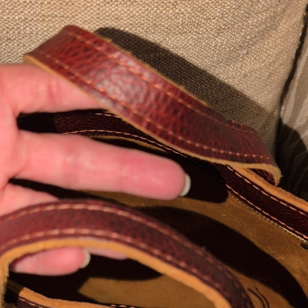 Portland Leather Goods Nutmeg Full Grain Leather Crossbody Or Handle Carry - Picture 6 of 10